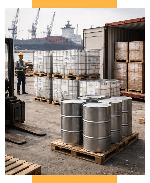 Доставка химического сырья из Индии от 255050 р. | СетСервис-Бгк