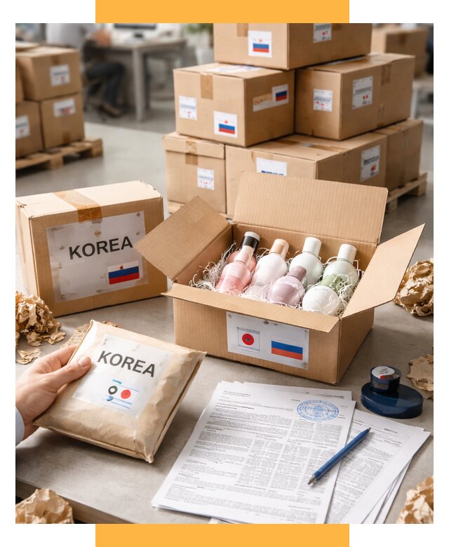 Доставка косметики из Кореи от 8672 р. под ключ | СетСервис-Бгк