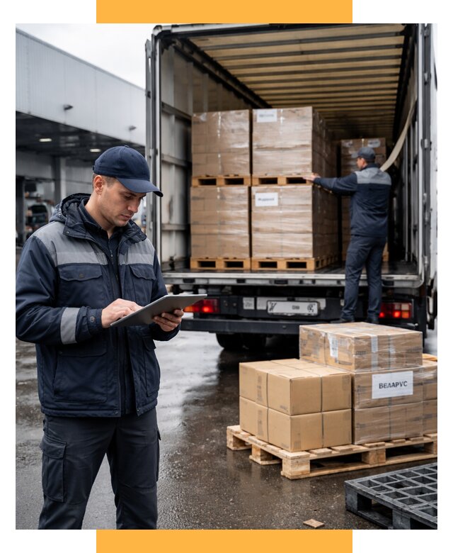Доставка грузов из Беларуси от 15303 р. логистика СетСервис-Бгк