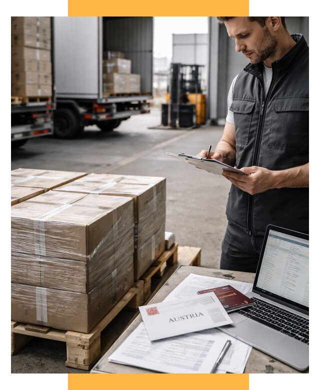 Доставка в Австрию от 66313 р. Логистика и экспорт СетСервис-Бгк