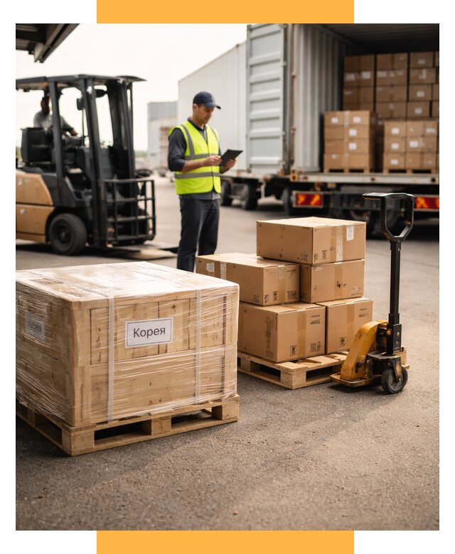 Доставка грузов в Корею из России от 35707 р. | СетСервис-Бгк